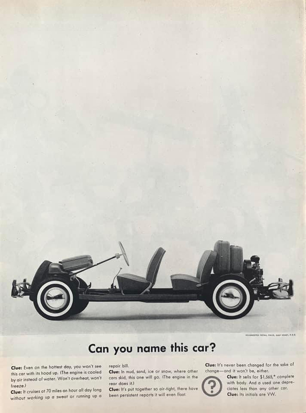 Can you name this car? - Vintage VW ad