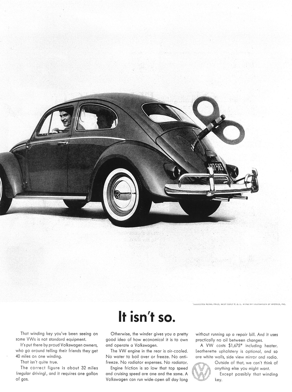 It isn't so VW - Vintage VW ad