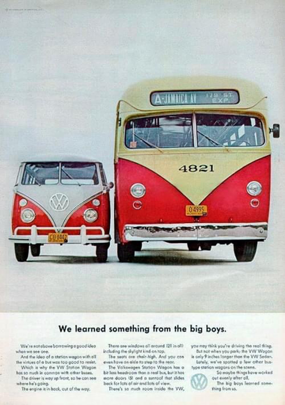 We learned something from the big boys VW - Vintage VW ad