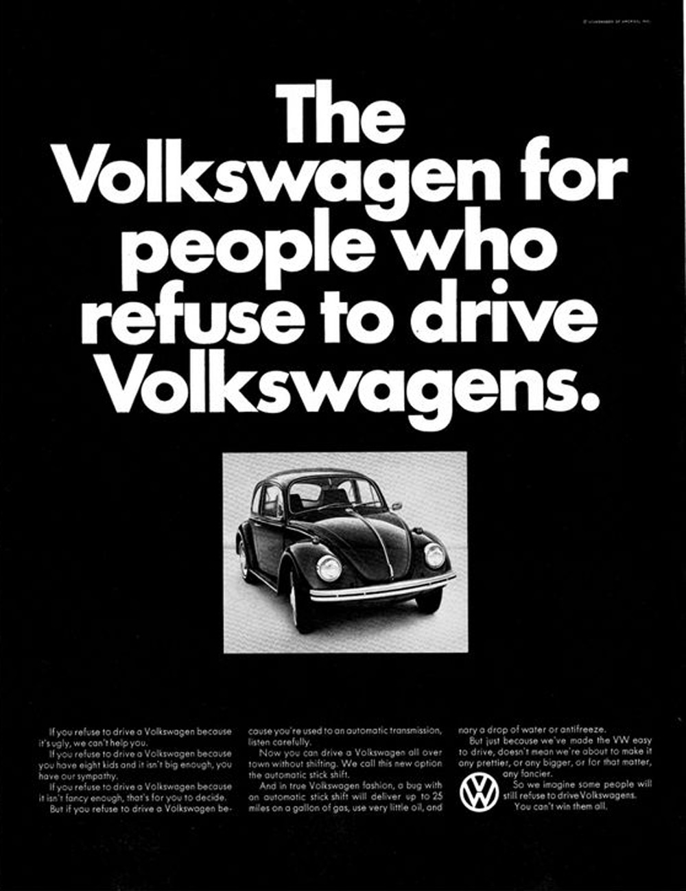 Old Volkswagen  - Vintage VW ad
