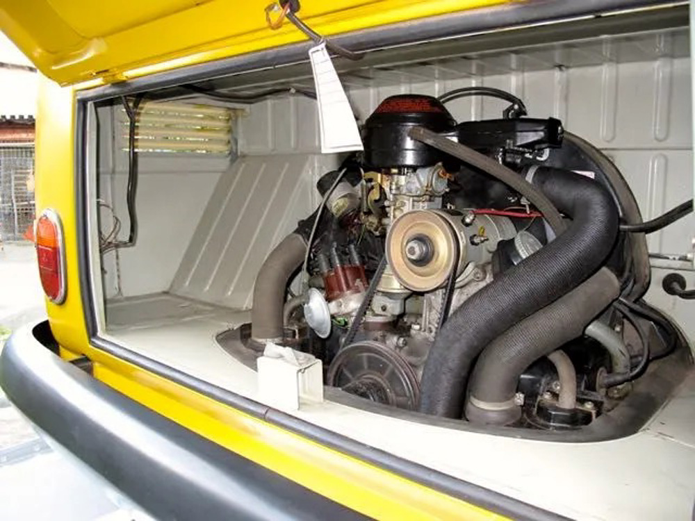 Fridolin engine is in the rear