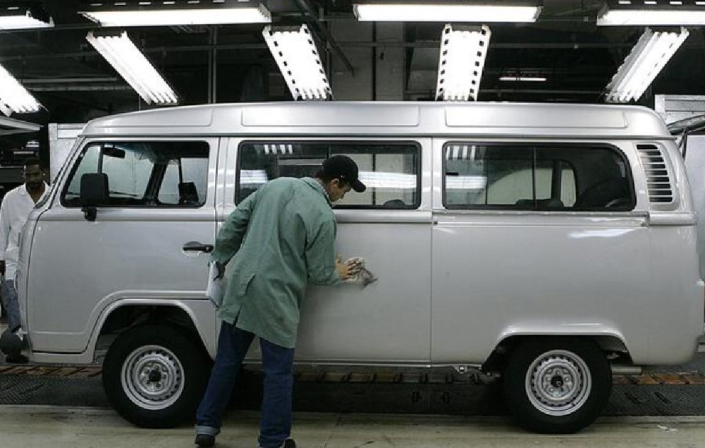 VW Factory producing the Bus