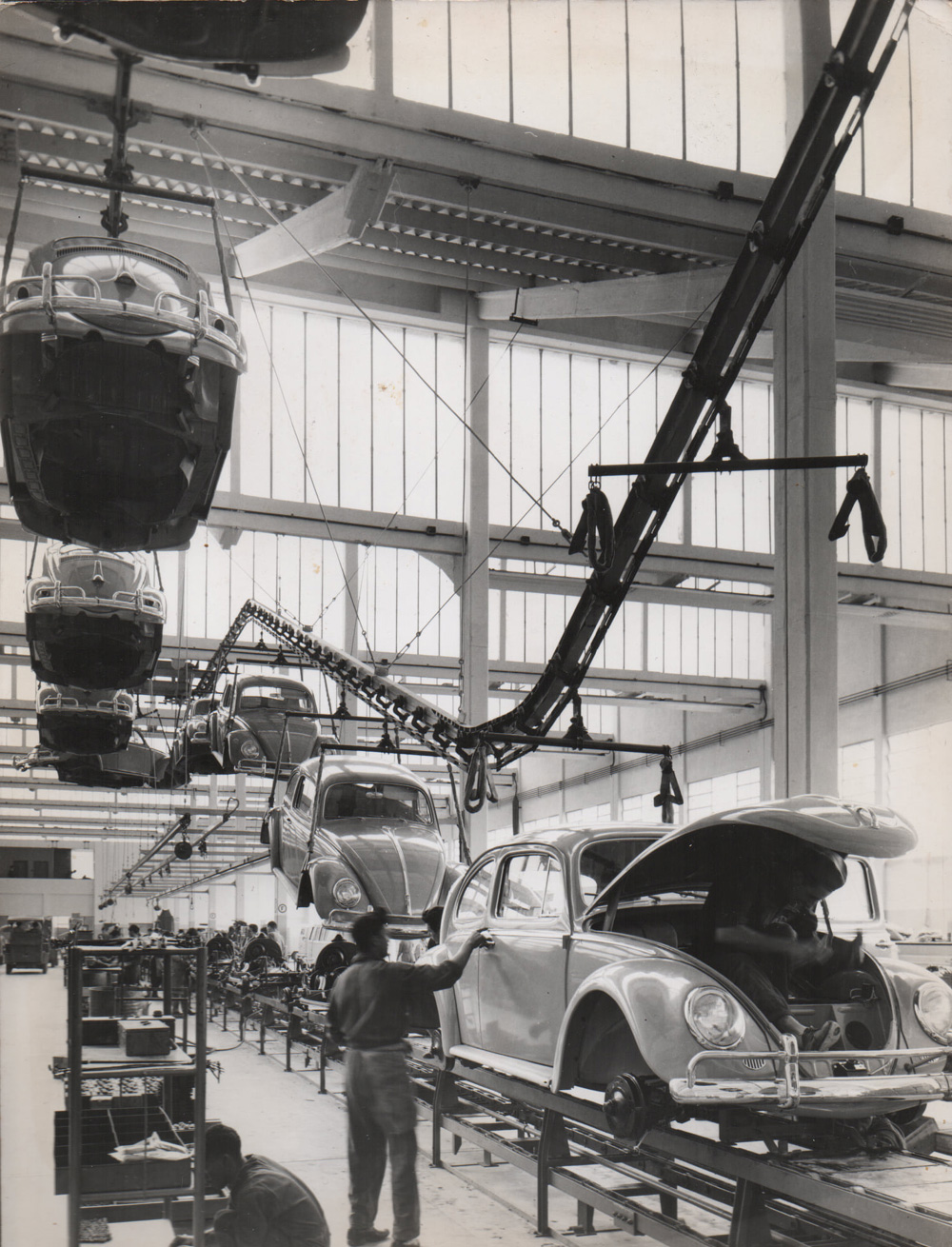 Production 
        of the Fusca at Volkswagen do Brasil's Anchieta plant