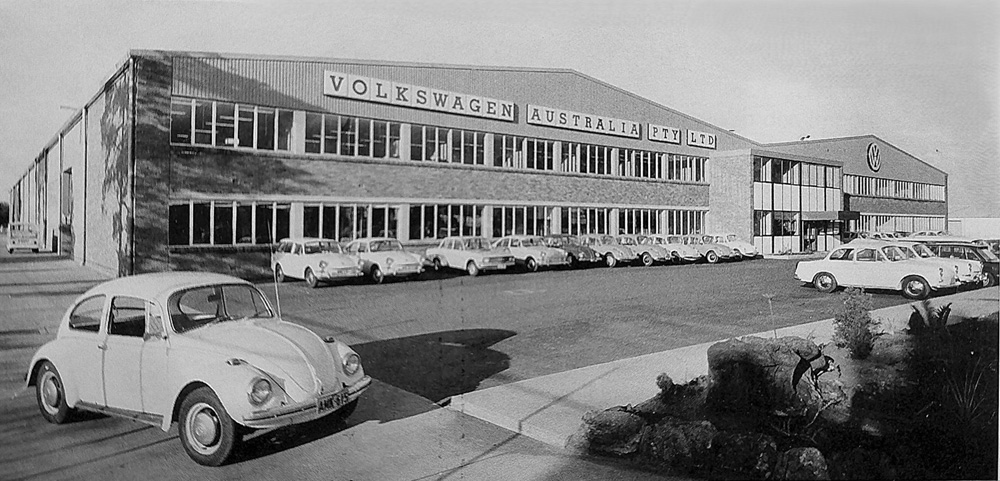 The front entrance of Volkswagen Australia Pty Ltd located at 27 Waterloo Road, North Ryde, New South Wales
