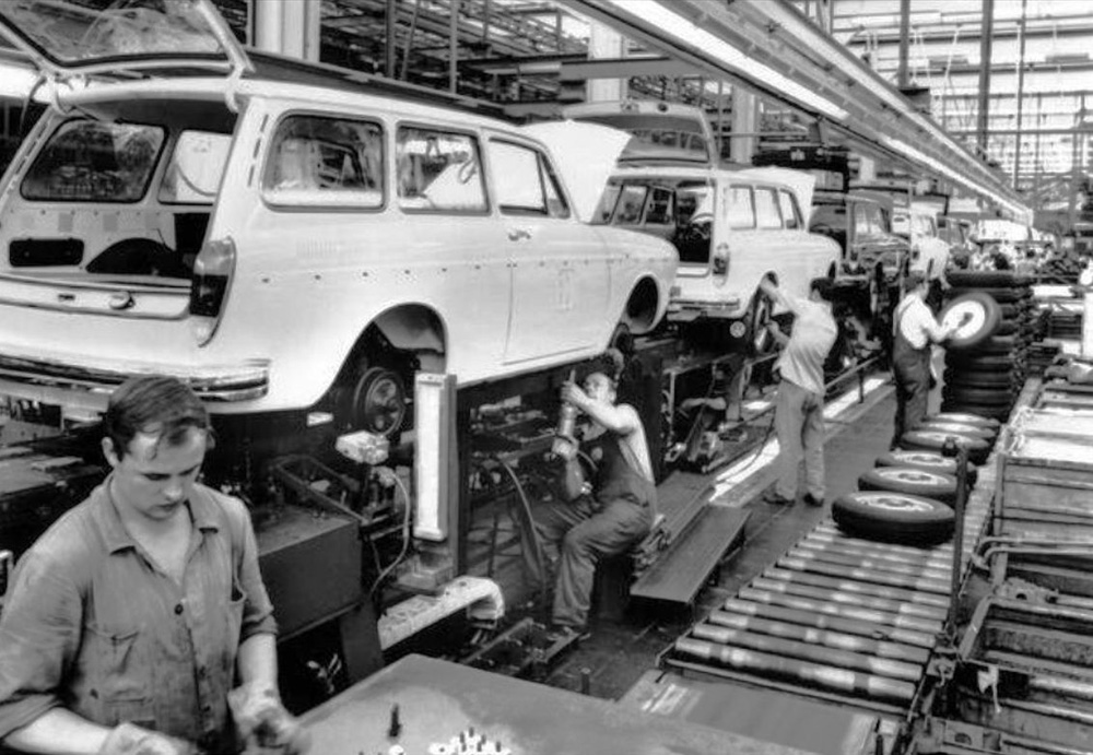 Type 
        3 Variant assembly line at Wolfsburg