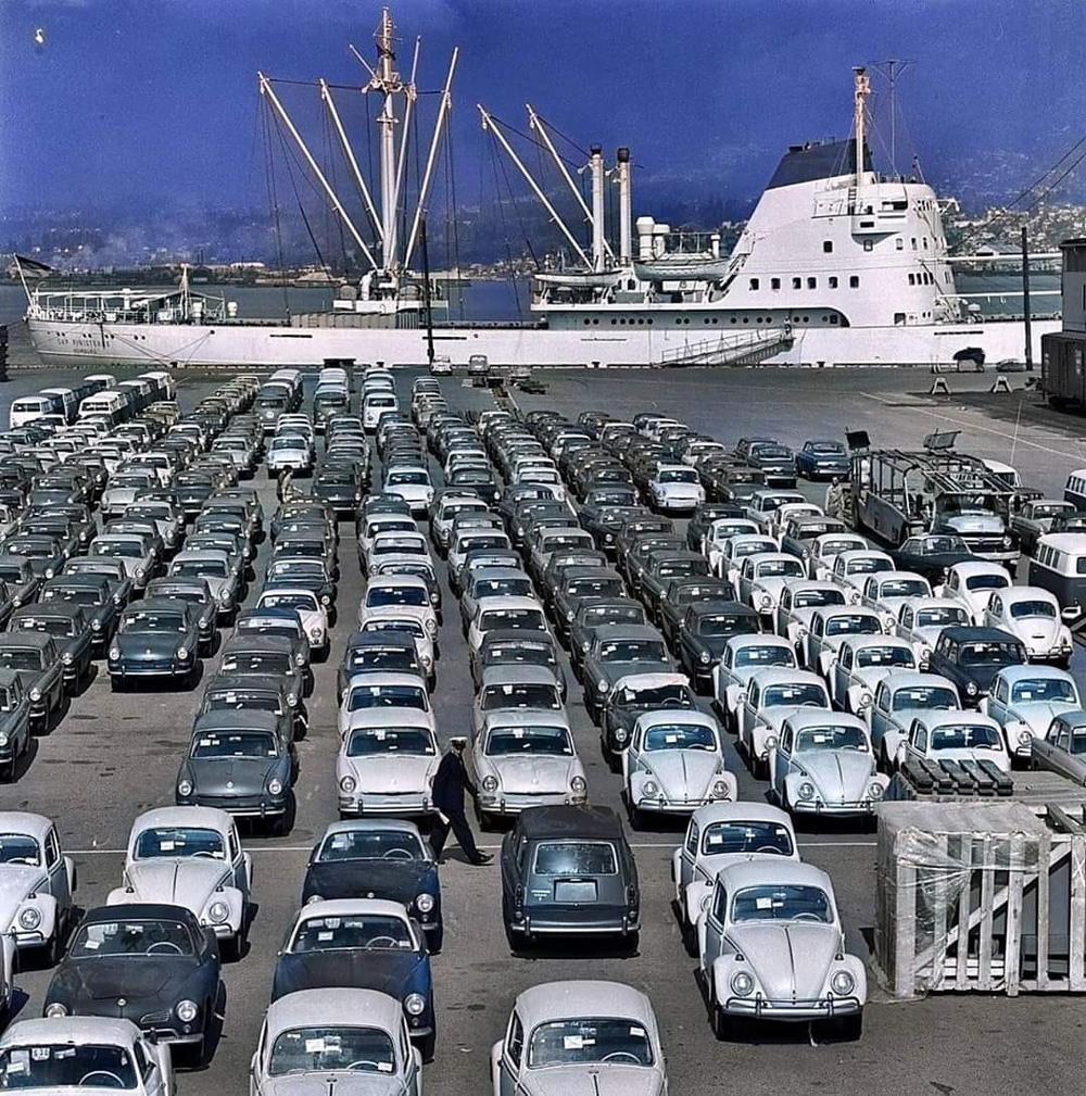 A 
        large consignment of North American-specification Volkswagens