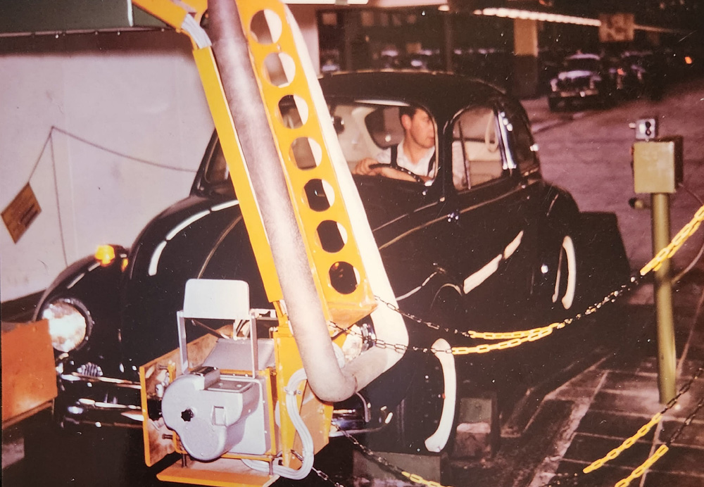 1967 
        Volkswagen Type 1 Beetle in the final stages of assembly